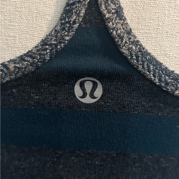 Lululemon Striped‎ Racerback Tank Top - Picture 2 of 5